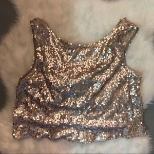 Gold Sequin Top